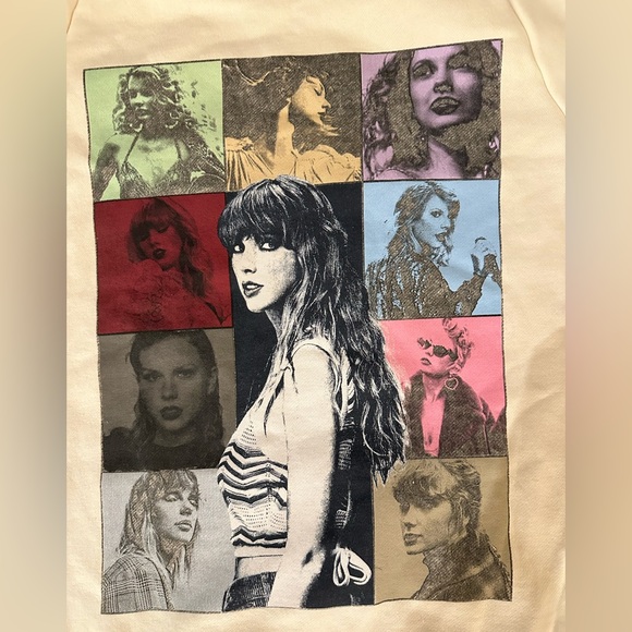 Eras Tour Beige/Cream Hoodie size M - Picture 4 of 4